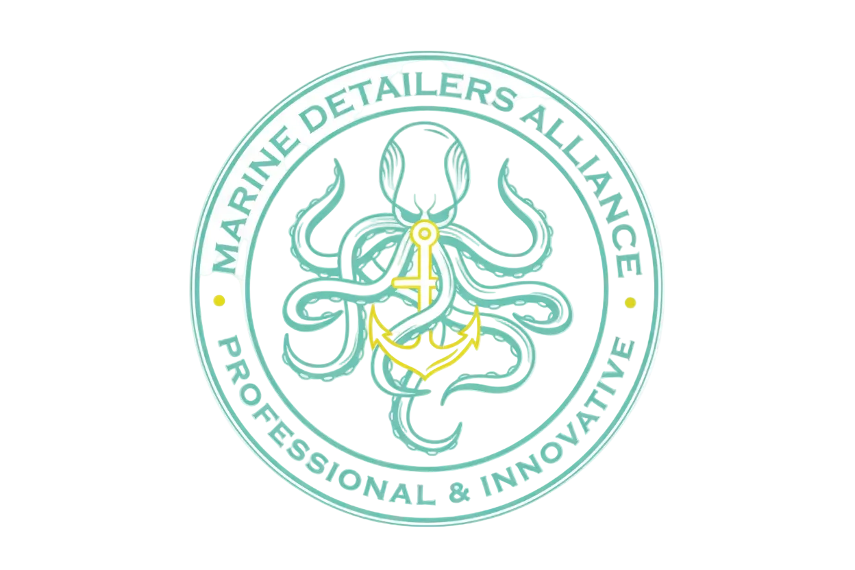 Logo of the Marine Detailers Alliance on a white background